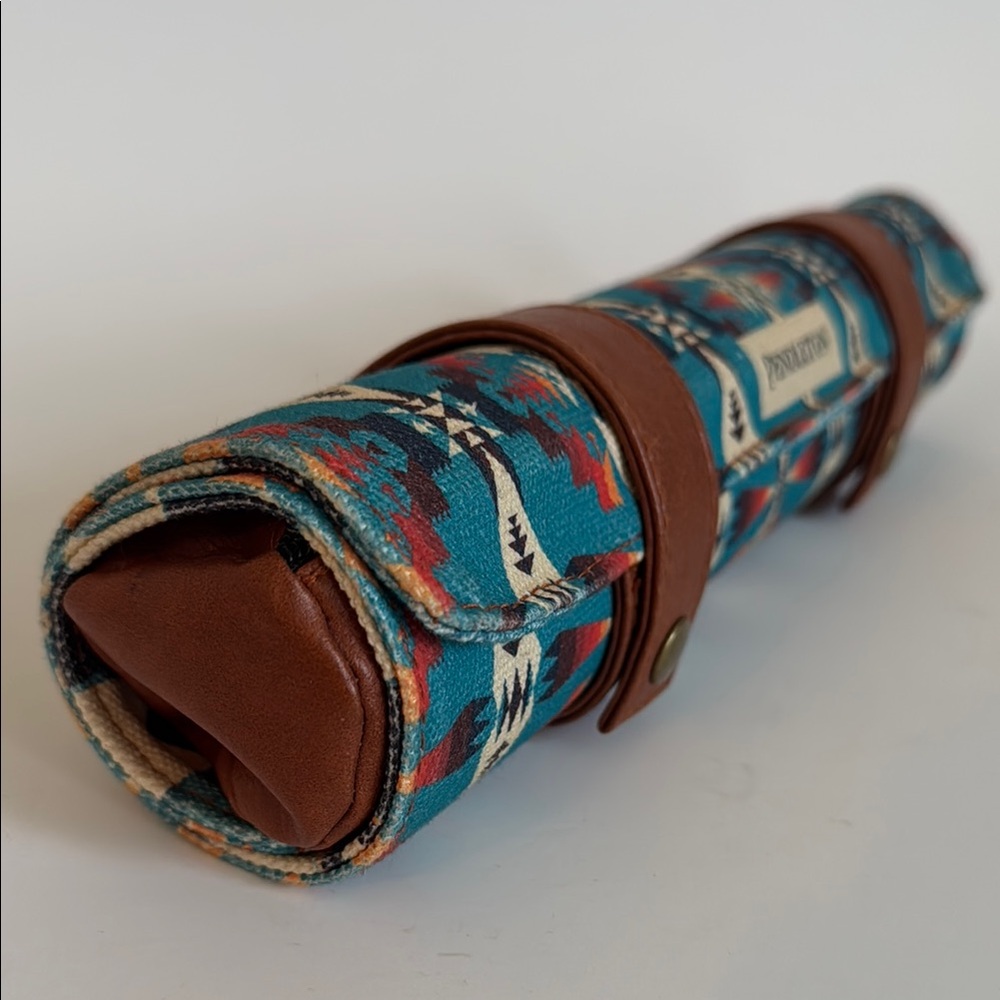 New Pendleton Backgammon Travel Roll-Up Game Camping Chief Joseph Blanket Gift - Picture 5 of 8